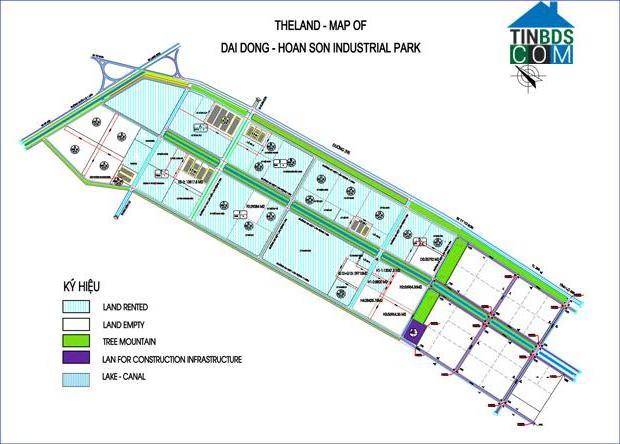 Bản đồ quy hoạch KCN Đại Đồng - Hoàn Sơn