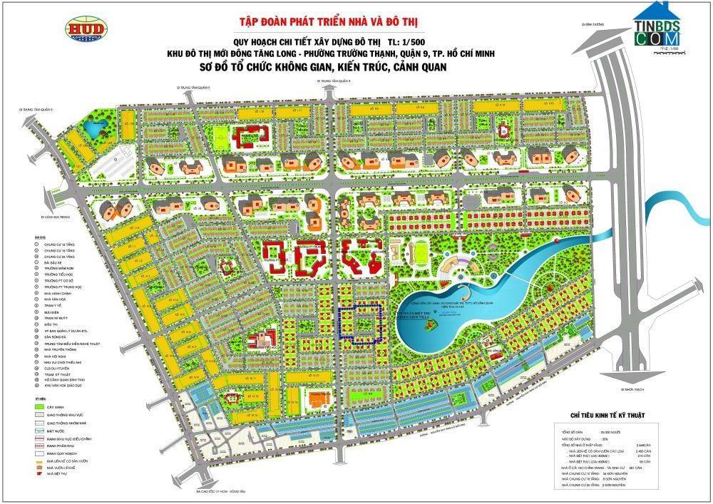 Bản đồ quy hoạch KĐT Đông Tăng Long