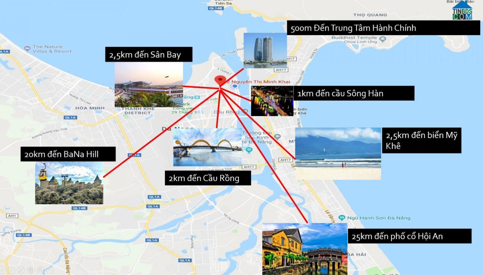 Vị trí dự án Center Point Đà Nẵng