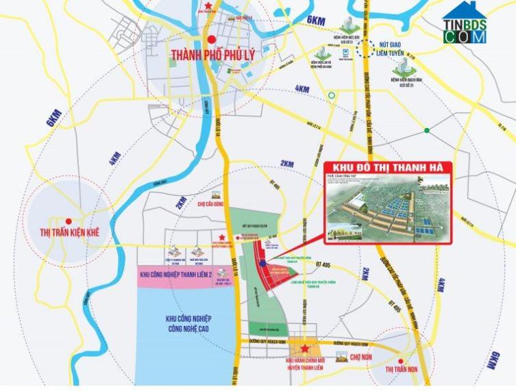 Vị trí dự án Khu đô thị Thanh Hà