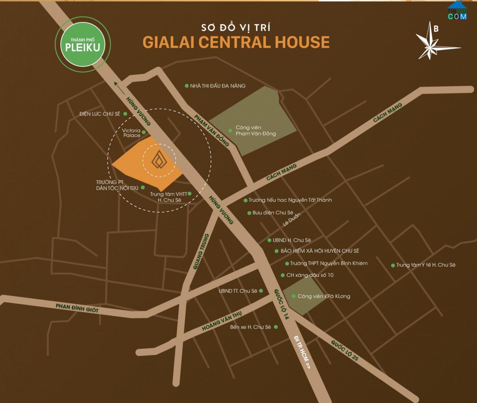 Vị trí dự án Gia Lai Central House