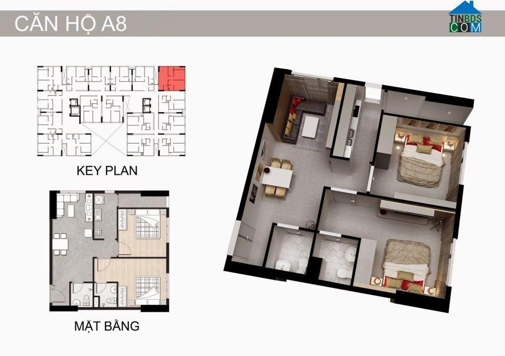 Mẫu căn hộ 69,2m2 dự án Chánh Hưng Quận 8