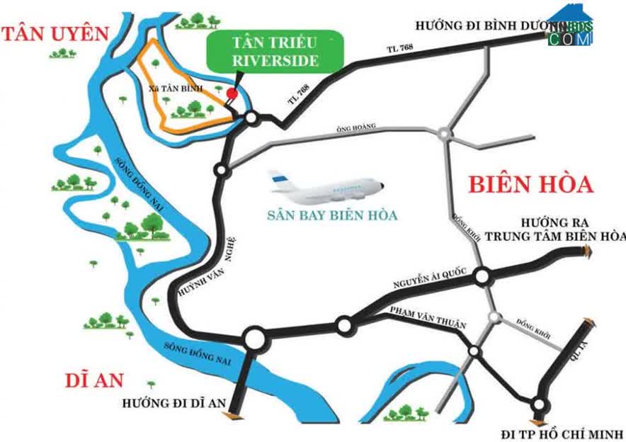 Kết nối tiện ích của dự án Tân Triều Riverside