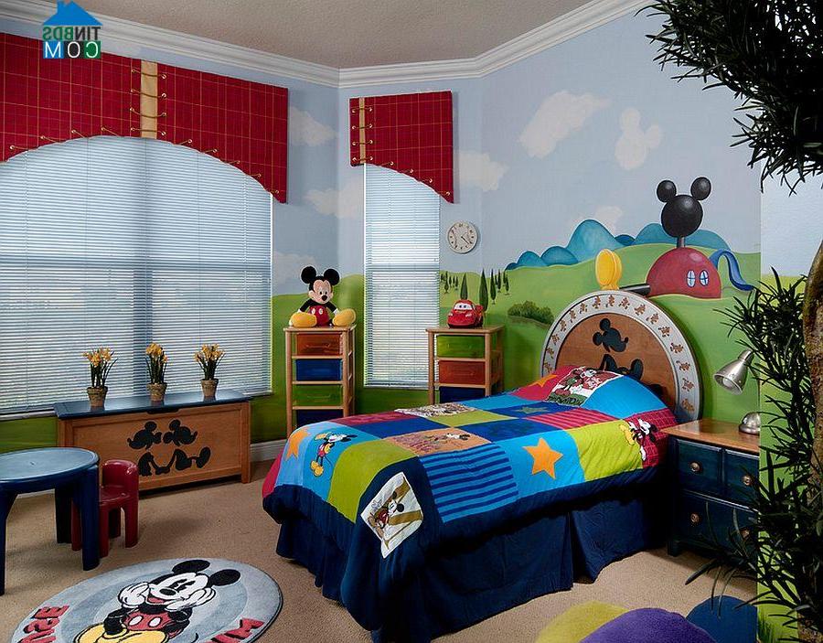 Ảnh Trang trí phòng cho bé theo phong cách thế giới Disney