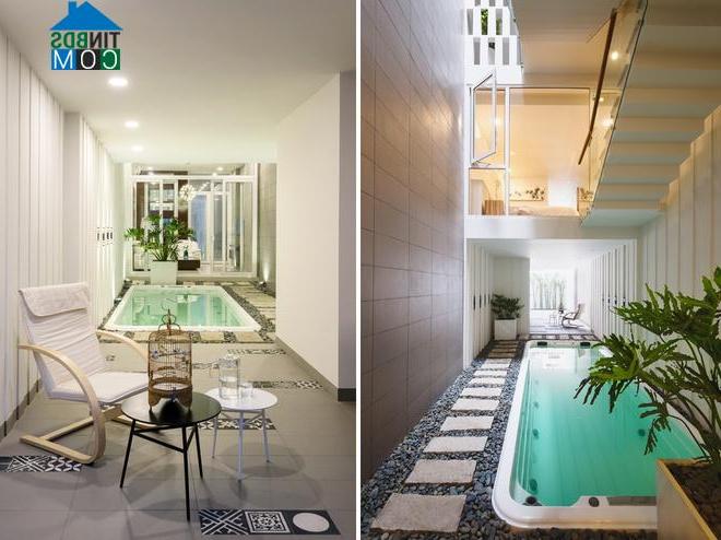 Ảnh Nhà ống diện tích 152 m2 có bể bơi tiện nghi như khu nghỉ dưỡng