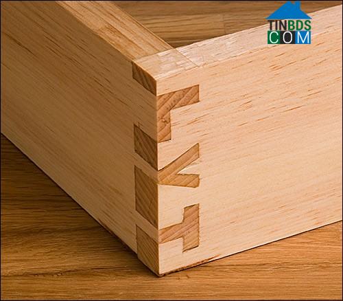 Các thanh gỗ được nối với nhau với độ chính xác đến từng milimet