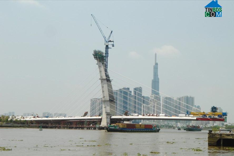 Hình ảnh tiến độ xây cầu Thủ Thiêm 2 mới nhất.