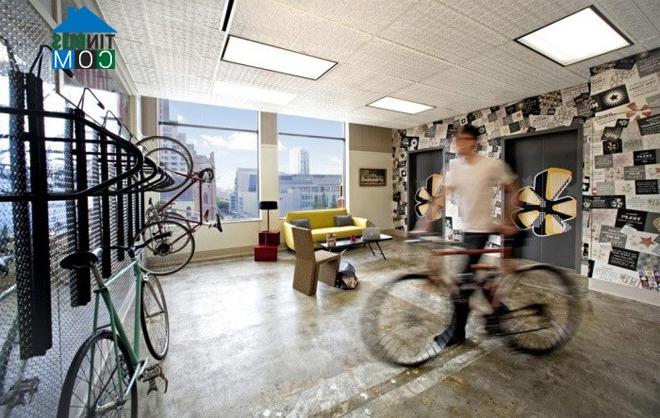 Ảnh Văn phòng di chuyển bằng xe đạp