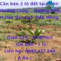 Cần bán 3 lô đất tại Thôn Quảng Long , xã Quảng KHê, huyện Đăk GLong, tỉnh ĐĂk Nông