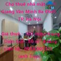 Cho thuê nhà mặt ngõ Giang Văn Minh Ba Đình Hà Nội
