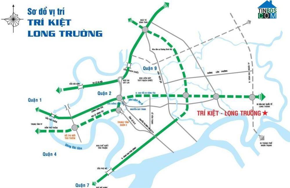 Sơ đồ vị trí KDC Trí Kiệt Long Trường