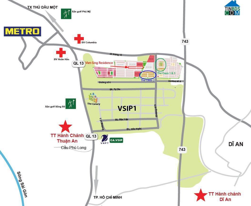 Khu công nghiệp VSIP I Bình Dương- Thuận An Bình Dương