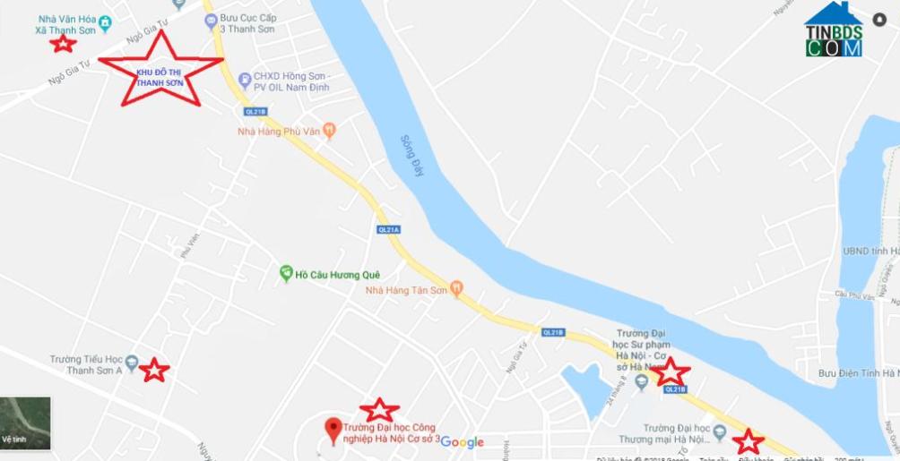 Vị trí dự án Khu đô thị Thanh Sơn
