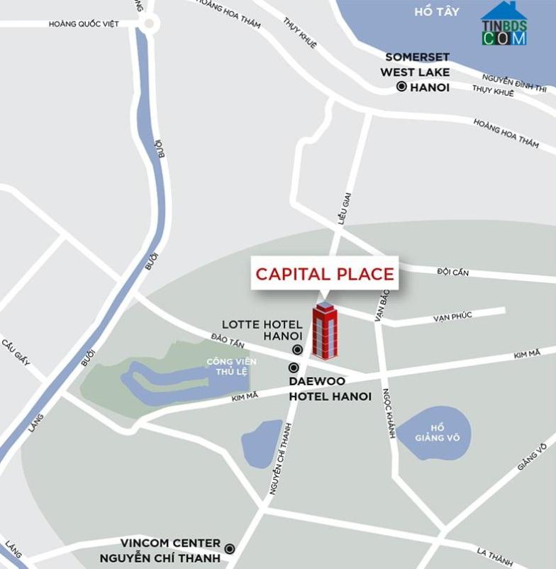 Vị trí dự án Capital Place