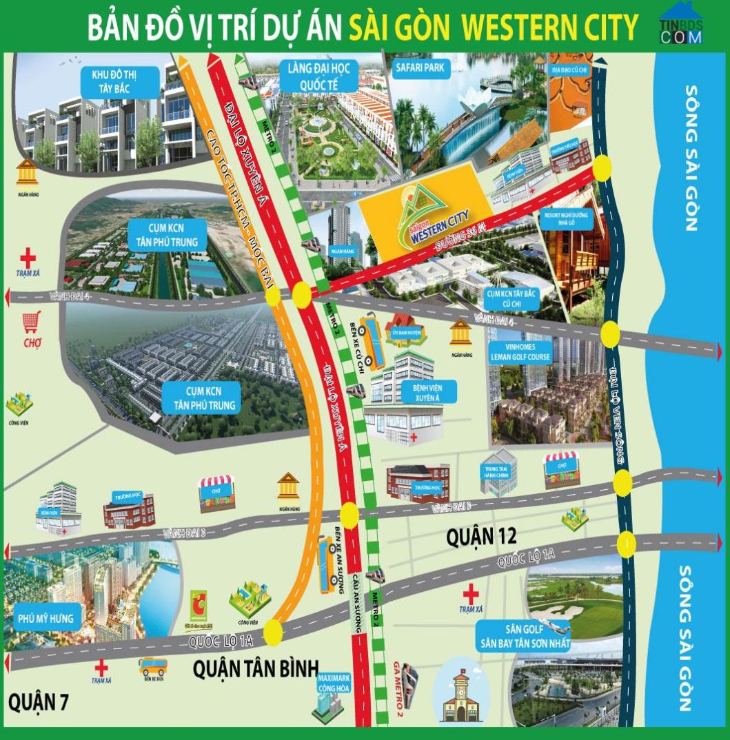 Vị trí dự án Saigon Western City