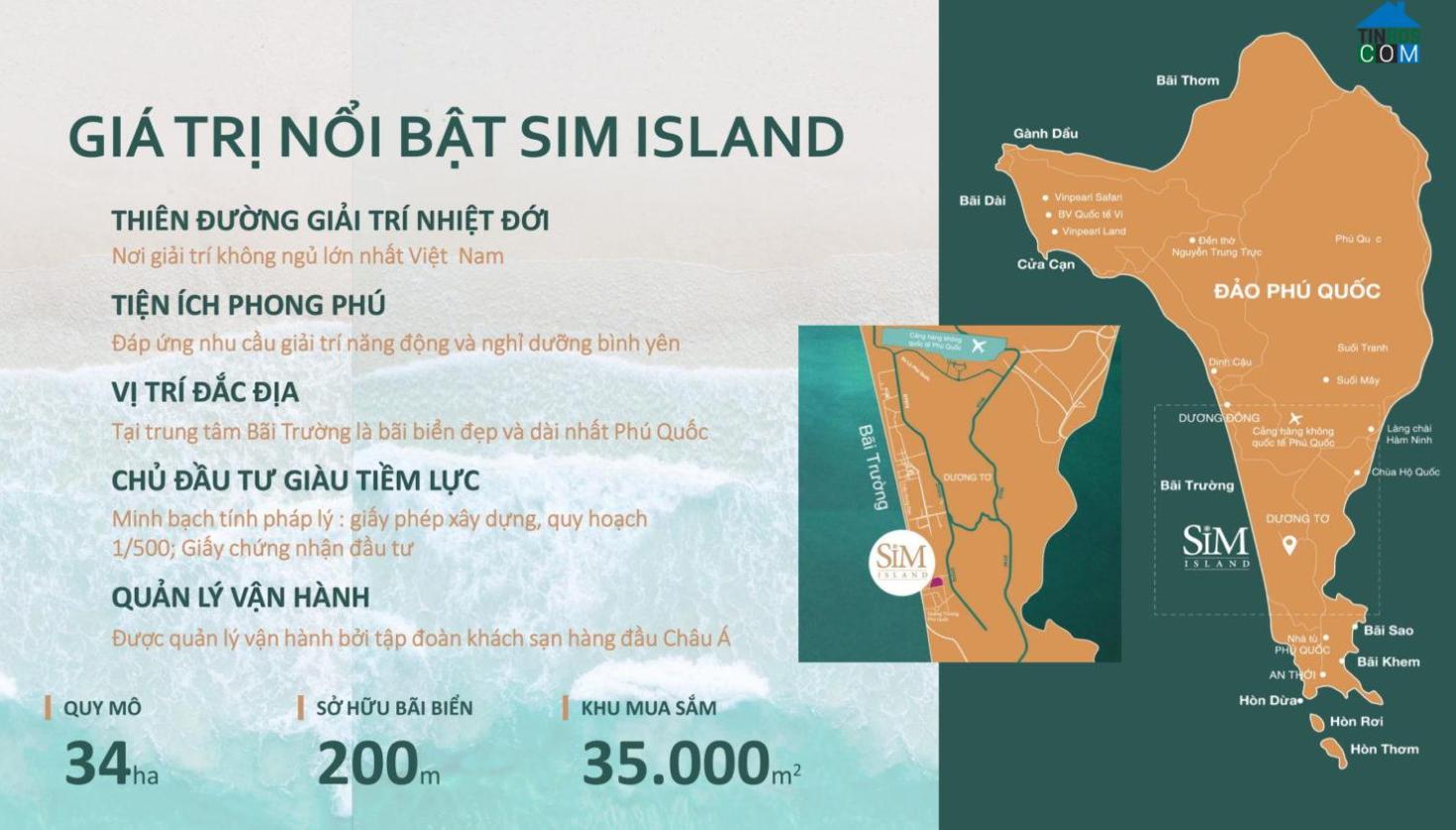 Vị trí dự án Sim Island Phú Quốc