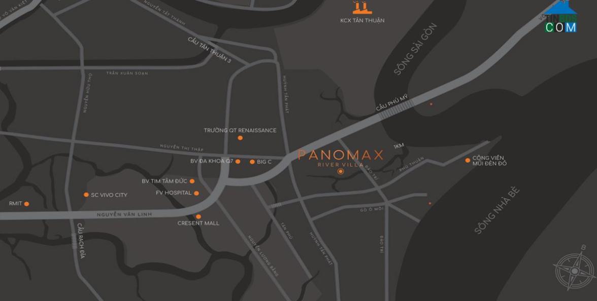 Vị trí dự án Panomax River Villas