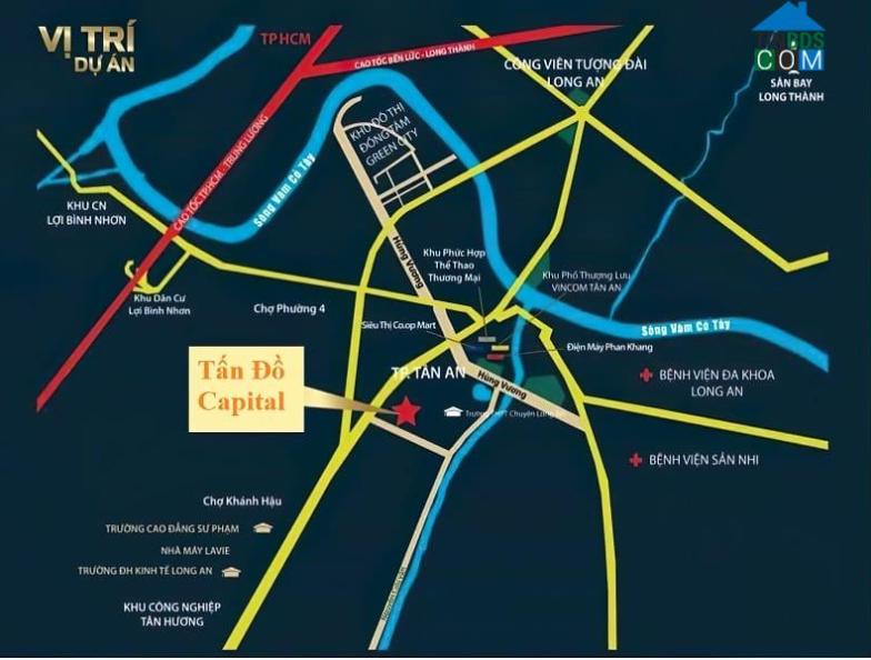 Vị trí dự án Tấn Đồ Capital