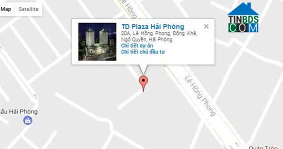 Vị trí dự án TD Plaza Hải Phòng