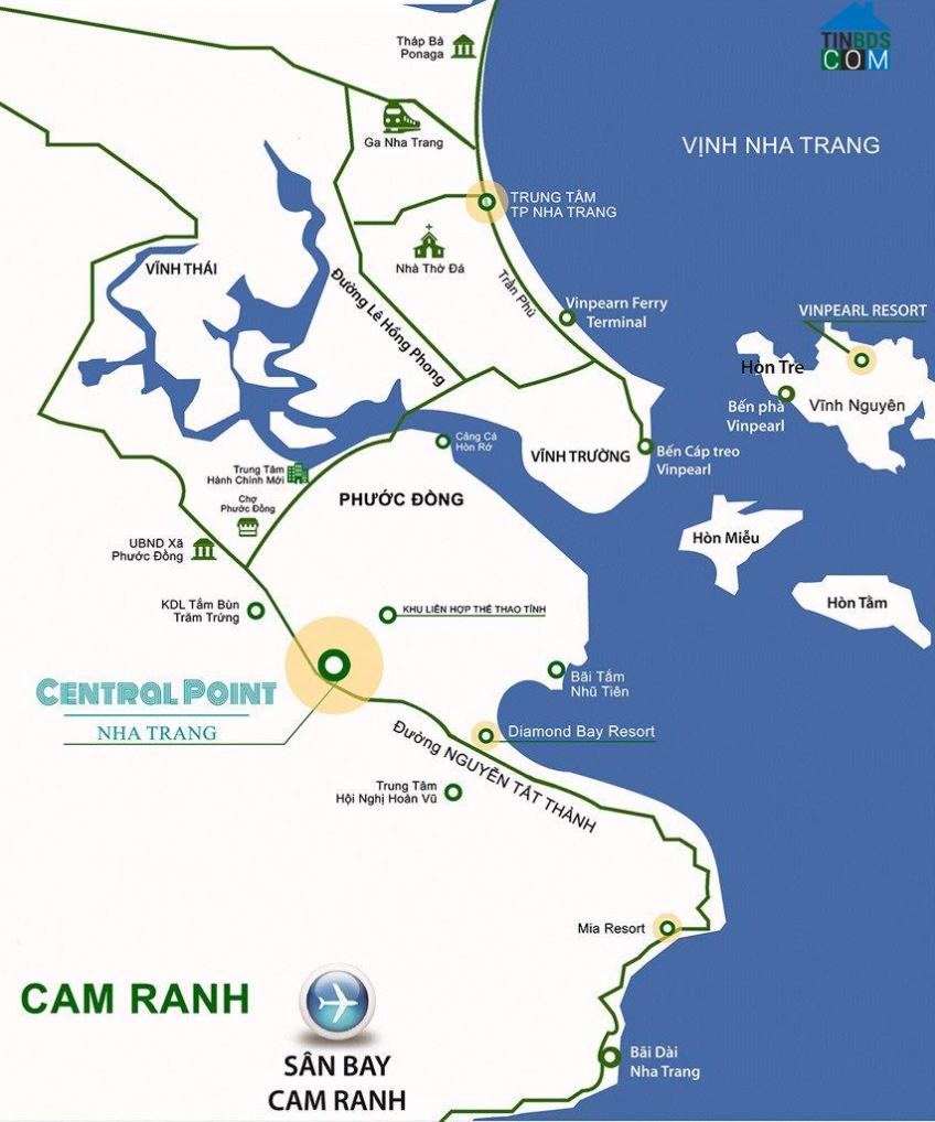 Vị trí dự án Central Point Nha Trang