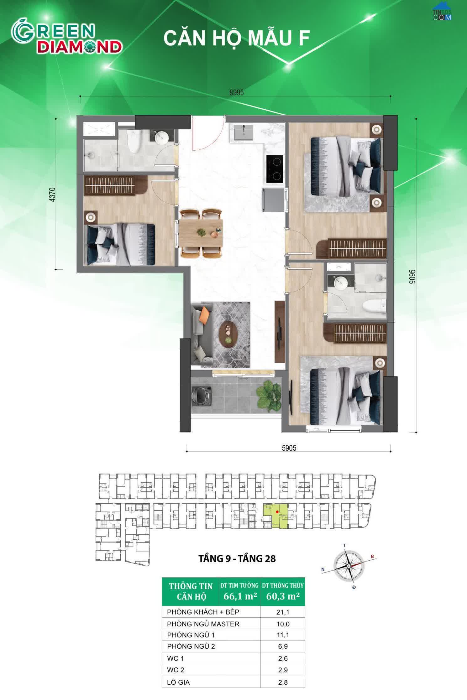 Ảnh Bcons Green Diamond 10