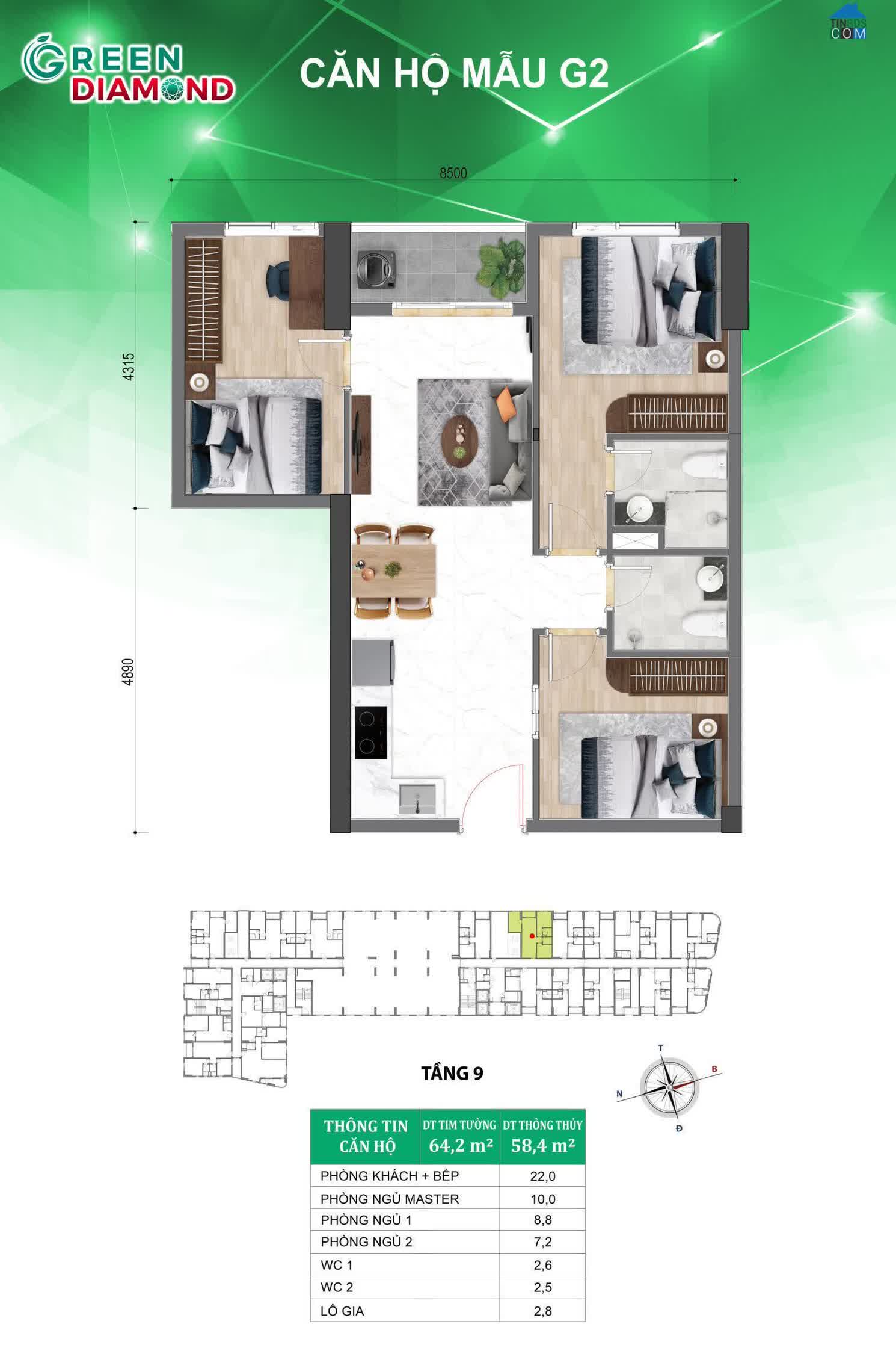 Ảnh Bcons Green Diamond 12