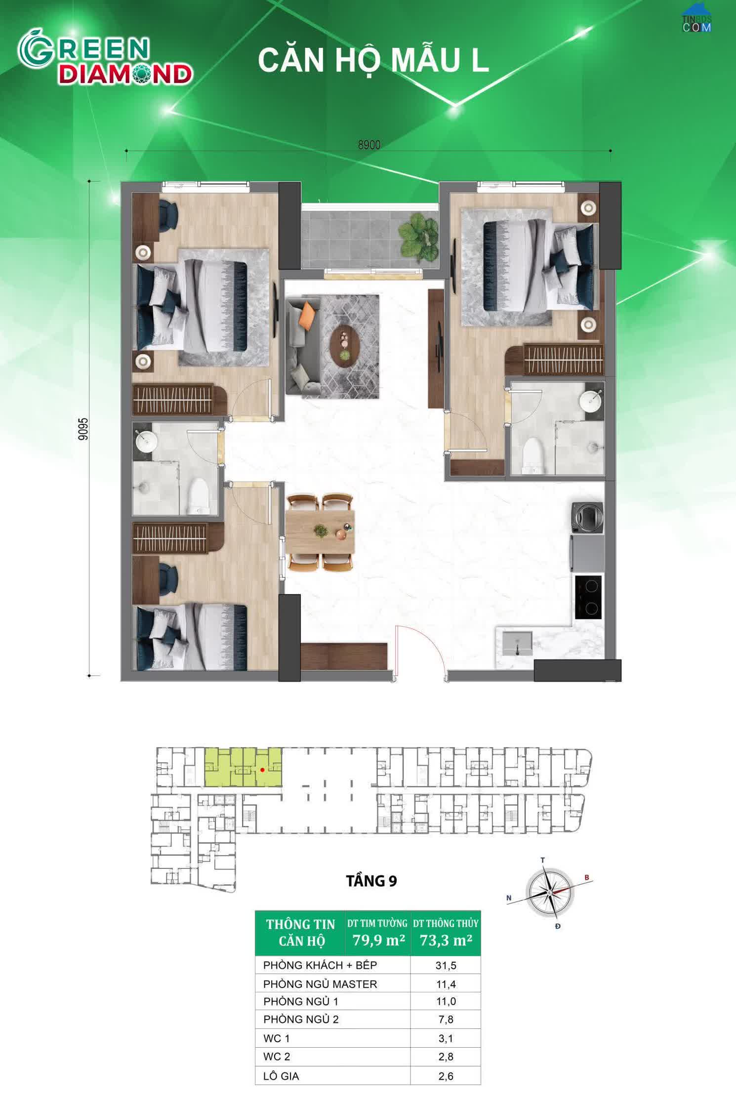 Ảnh Bcons Green Diamond 16