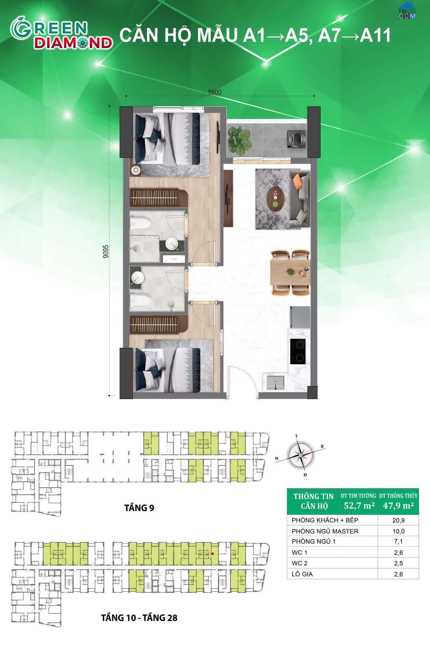 Ảnh Bcons Green Diamond 3