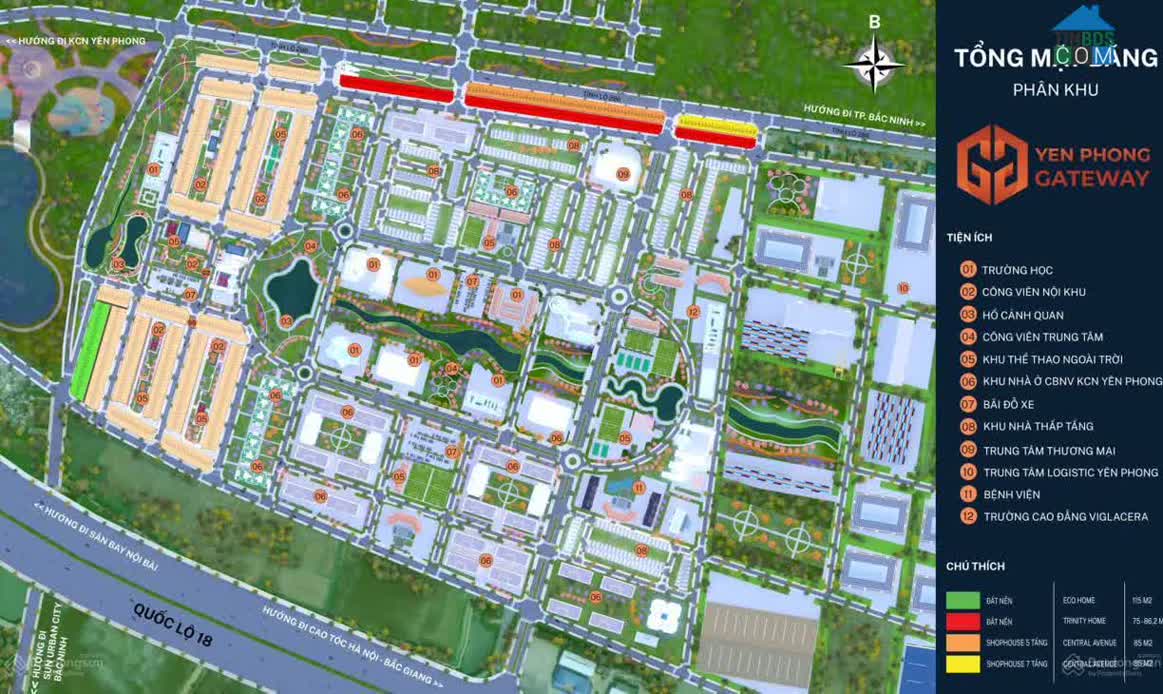 Ảnh dự án Yên Phong Gateway 3