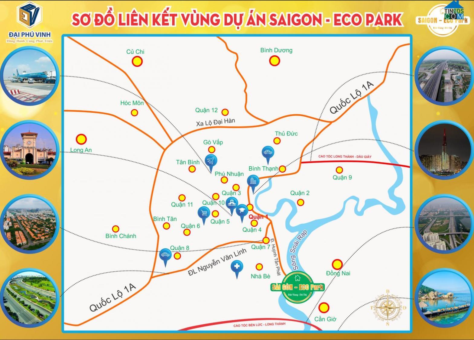 Liên kết tiện ích của dự án Saigon Eco Park