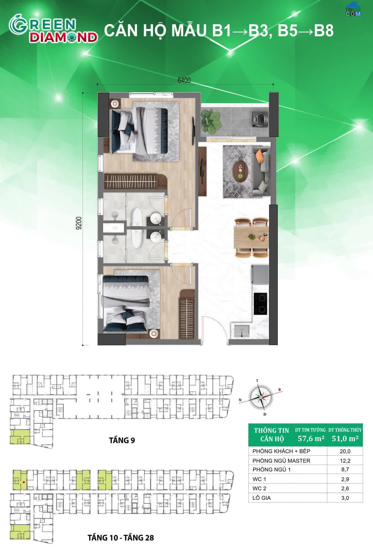 Ảnh Bcons Green Diamond 5