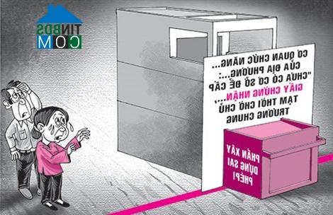 Ảnh Xây nhà sai phép: Dân chưa được cấp giấy chủ quyền vì chưa có hướng dẫn