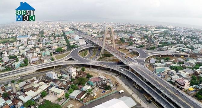 Ảnh TP. Đà Nẵng khánh thành cầu vượt 3 tầng đầu tiên tại Việt Nam