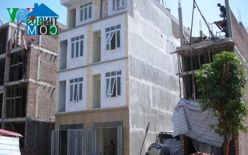 Ảnh Dự án Đại Thanh vẫn tiếp tục xây nhà trái phép bất chấp lệnh cấm
