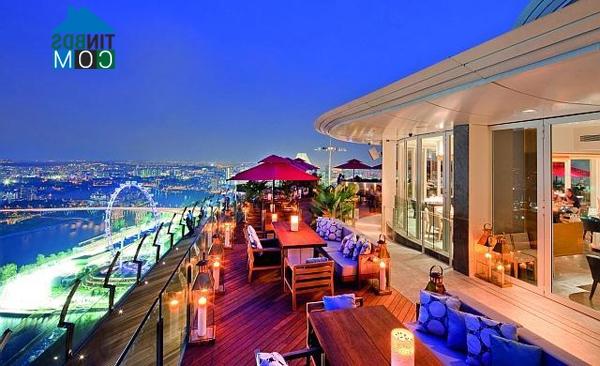 Ảnh Ku Dé Ta - quán bar xa hoa trên nóc Marina Bay