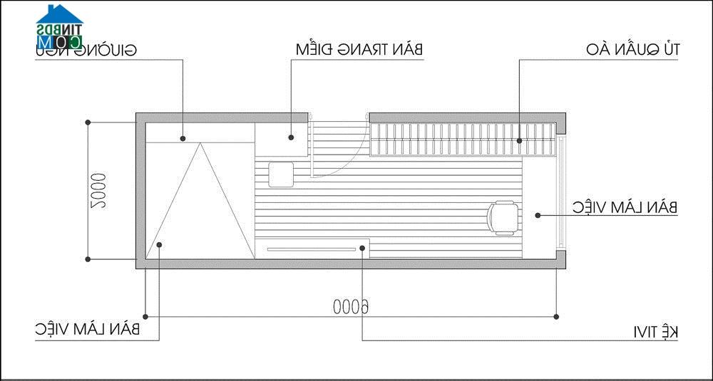 Mặt bằng tư vấn phương án 1