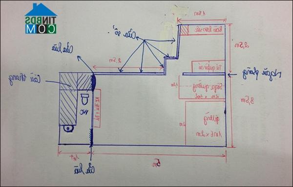 Ảnh Tư vấn cải tạo lại căn phòng nhiều góc cạnh