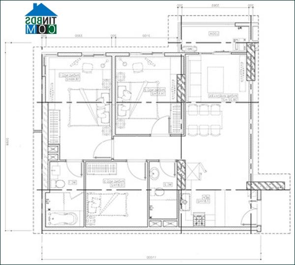 Ảnh Tư vấn bố trí nội thất cho căn hộ chung cư 97m2