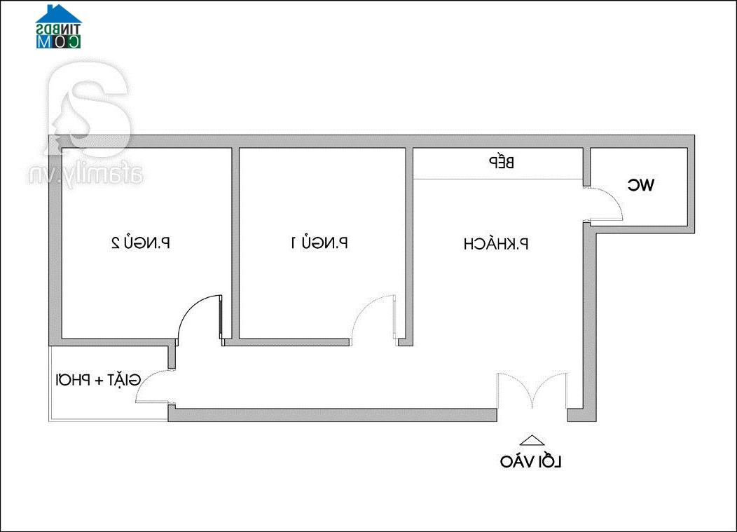 Ảnh Tư vấn cải tạo cho căn hộ thiếu sáng, DT 52m2