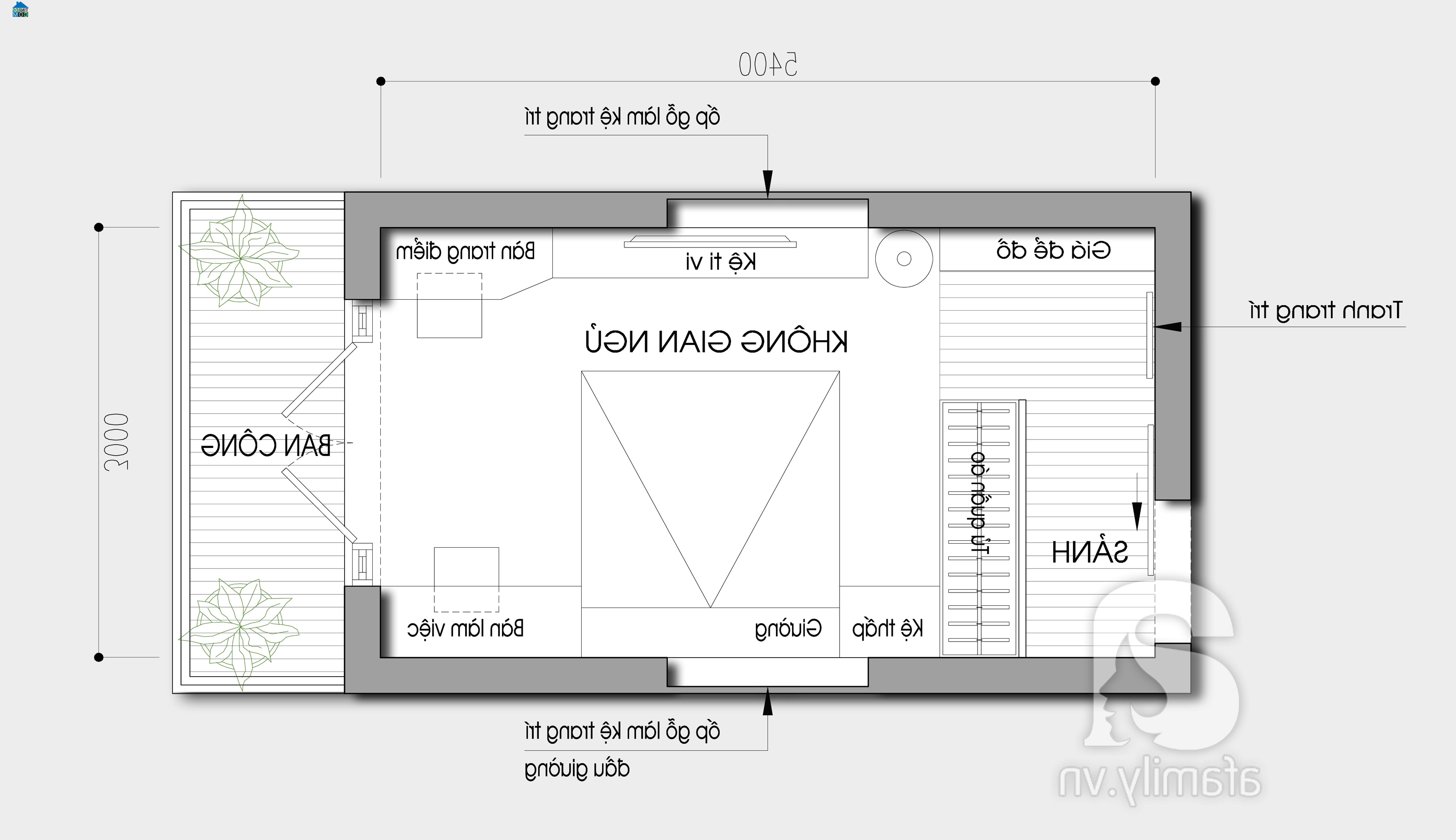 Ảnh Tư vấn bài trí phòng cưới, DT 16,2m2