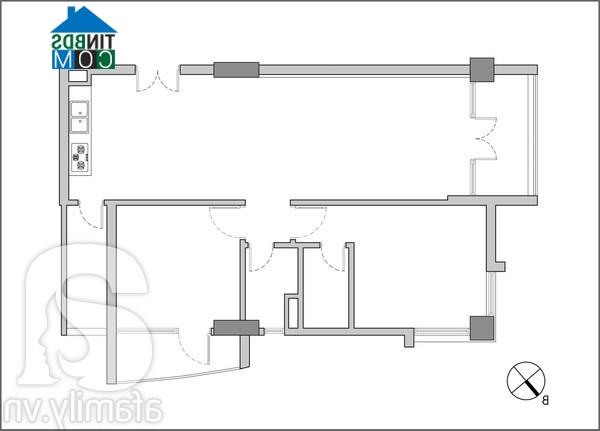 Rất mong các KTS tư vấn thiết kế và bố trí nội thất căn hộ sao cho hợp lý và tiện ích với vợ chồng tôi. Chồng tôi sinh năm 1983, tôi sinh năm 1984, chúng tôi hiện có 1 con gái 2 tuổi. Cảm ơn chuyên mục rất nhiều! (Thu Trang - Hà Nội)