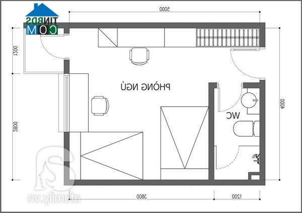 Hiện tôi muốn bài trí tại đây 2 giường ngủ, 1 tủ đựng quần áo, 1 tủ lạnh nhỏ, 1 bàn làm việc, 1 bộ bàn học tập cho con gái, 1 kệ để giầy dép, 1 bàn trang điểm nhỏ nhưng chưa biết sắp xếp thế nào cho hợp lý. Rất mong các KTS tư vấn bài trí phòng cho tôi sao cho thật hợp lý, đẹp mắt và thoáng đãng. Xuân Hồng, Quận 8 - TP. Hồ Chí Minh