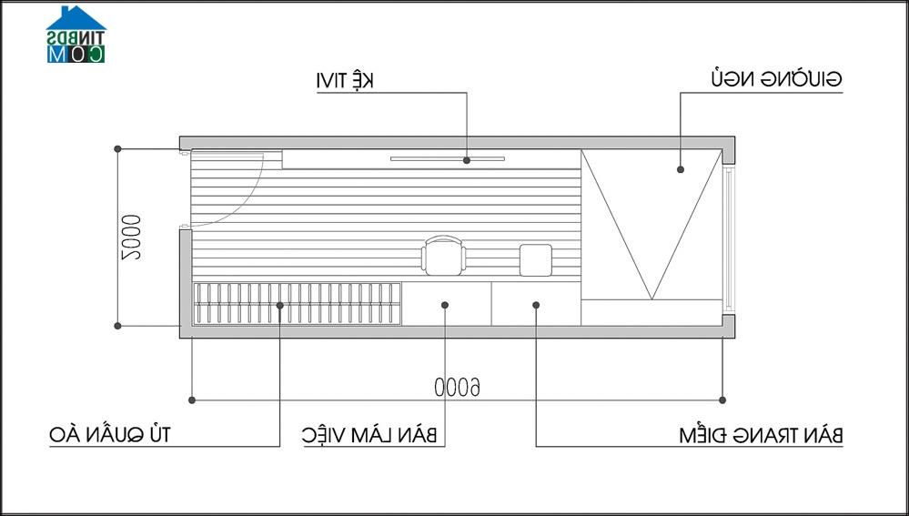 Mặt bằng tư vấn phương án 2