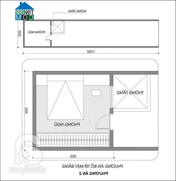 Ảnh Tư vấn bố trí nội thất phòng ngủ cho vợ chồng son, DT 10m2