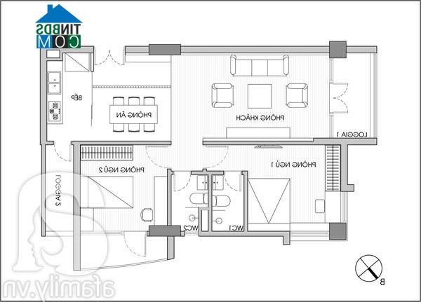 Rất mong các KTS tư vấn thiết kế và bố trí nội thất căn hộ sao cho hợp lý và tiện ích với vợ chồng tôi. Chồng tôi sinh năm 1983, tôi sinh năm 1984, chúng tôi hiện có 1 con gái 2 tuổi. Cảm ơn chuyên mục rất nhiều! (Thu Trang - Hà Nội)