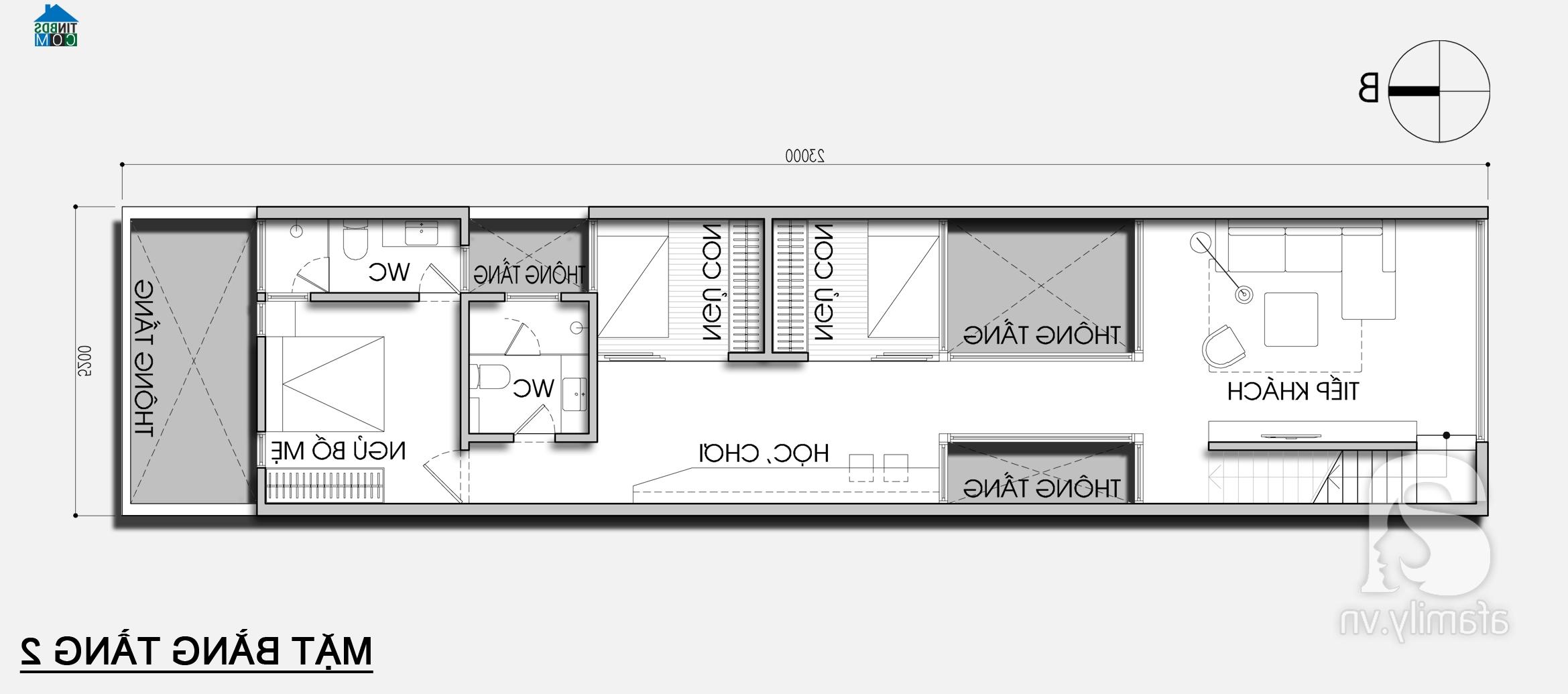 Ảnh Tư vấn thiết kế nhà ống cho gia đình 6 người