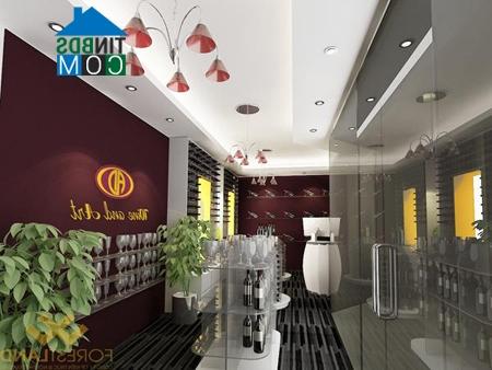 Ảnh Thiết kế showroom rượu chỉ với 40m2