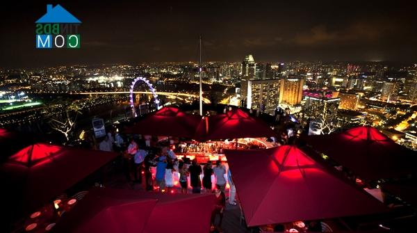 Ảnh Ku Dé Ta - quán bar xa hoa trên nóc Marina Bay