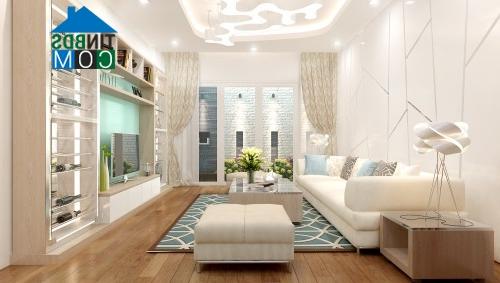 Ảnh Bài trí không gian đẹp, tiện dụng cho nhà 4 tầng