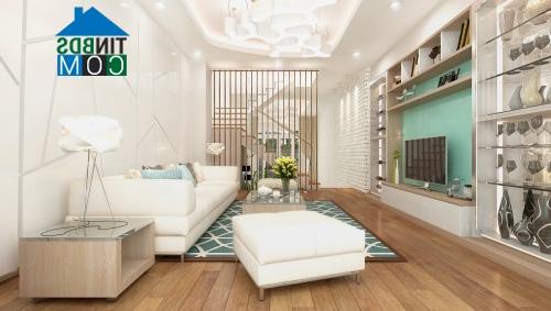 Ảnh Bài trí không gian đẹp, tiện dụng cho nhà 4 tầng